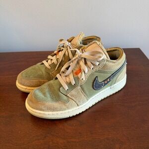 Air Jordan 1 Low SE Craft "Light Olive" Youth Size 6.5